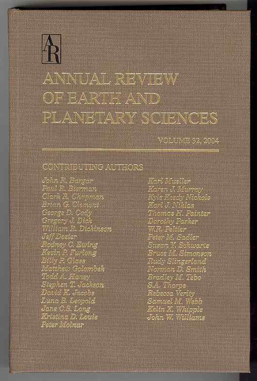 Annual review of earth and planetary sciences volume 32 2004 