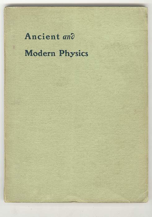 Image for Ancient and Modern Physics